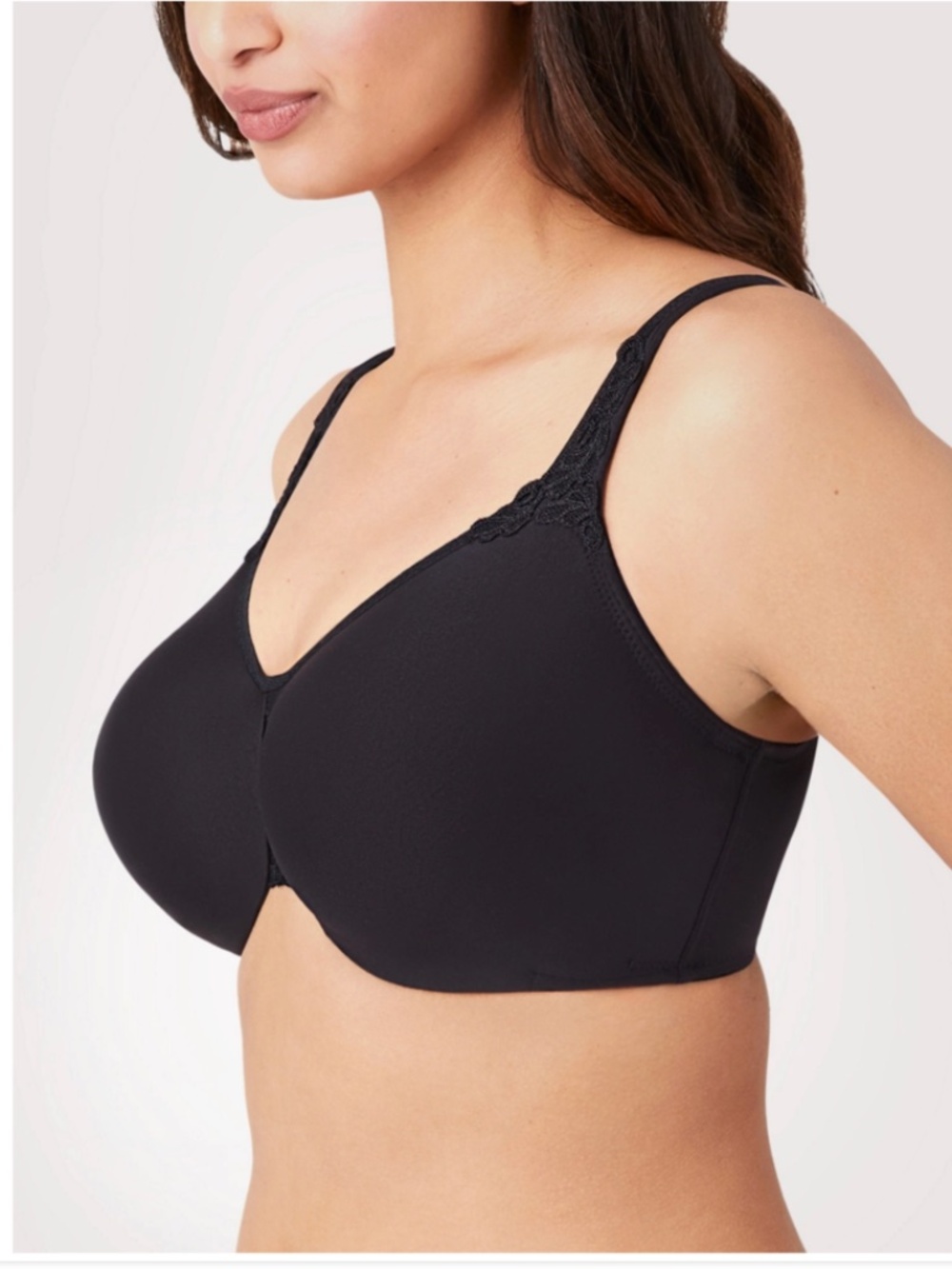Wacoal Bodysuede Ultra Full-Figure Bra 85814 - Black 40C